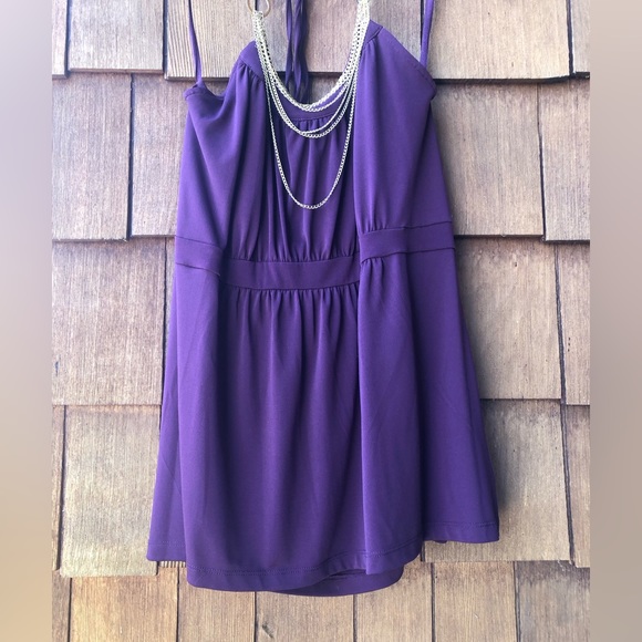 2-Halter Tops Bundle! Apt9 Plum & BWear Black Size-L Embellished Beaded Neckline - Picture 11 of 16